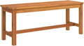 Banc de Jardin en Bois d'Acacia 110x35x45 cm, Mobilier Extérieur Confortable