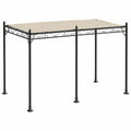 Tonnelle adoss¨¦e en m¨¦tal 3 x 4 m beige