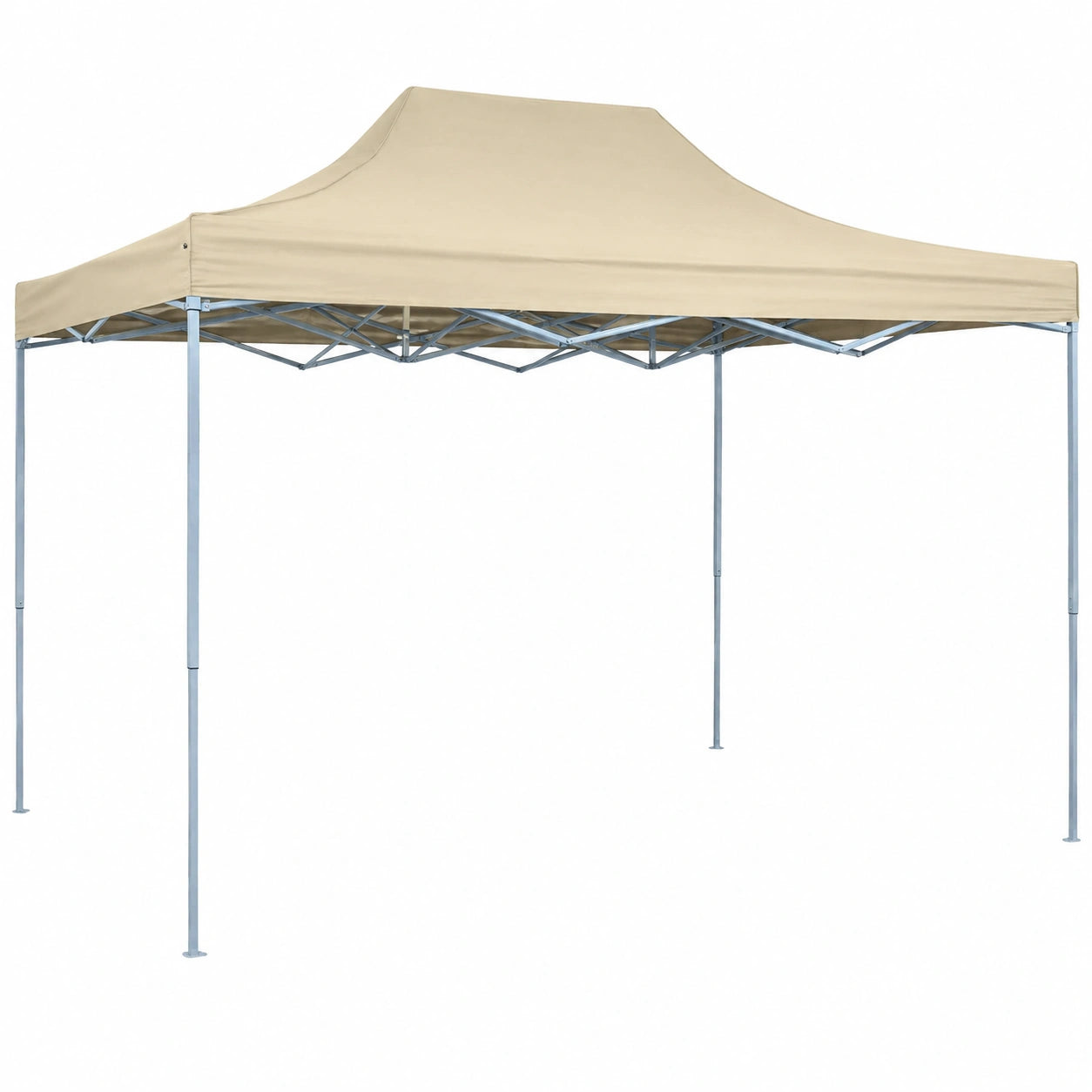 Tonnelle de Jardin R¨¦tractable 3x4,5 m Blanc Cr¨¨me