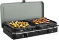 Barbecue Portable CADAC 2-Cook 3 Pro Deluxe - Idéal pour le Camping - Avec Sac de Transport - Noir et Vert