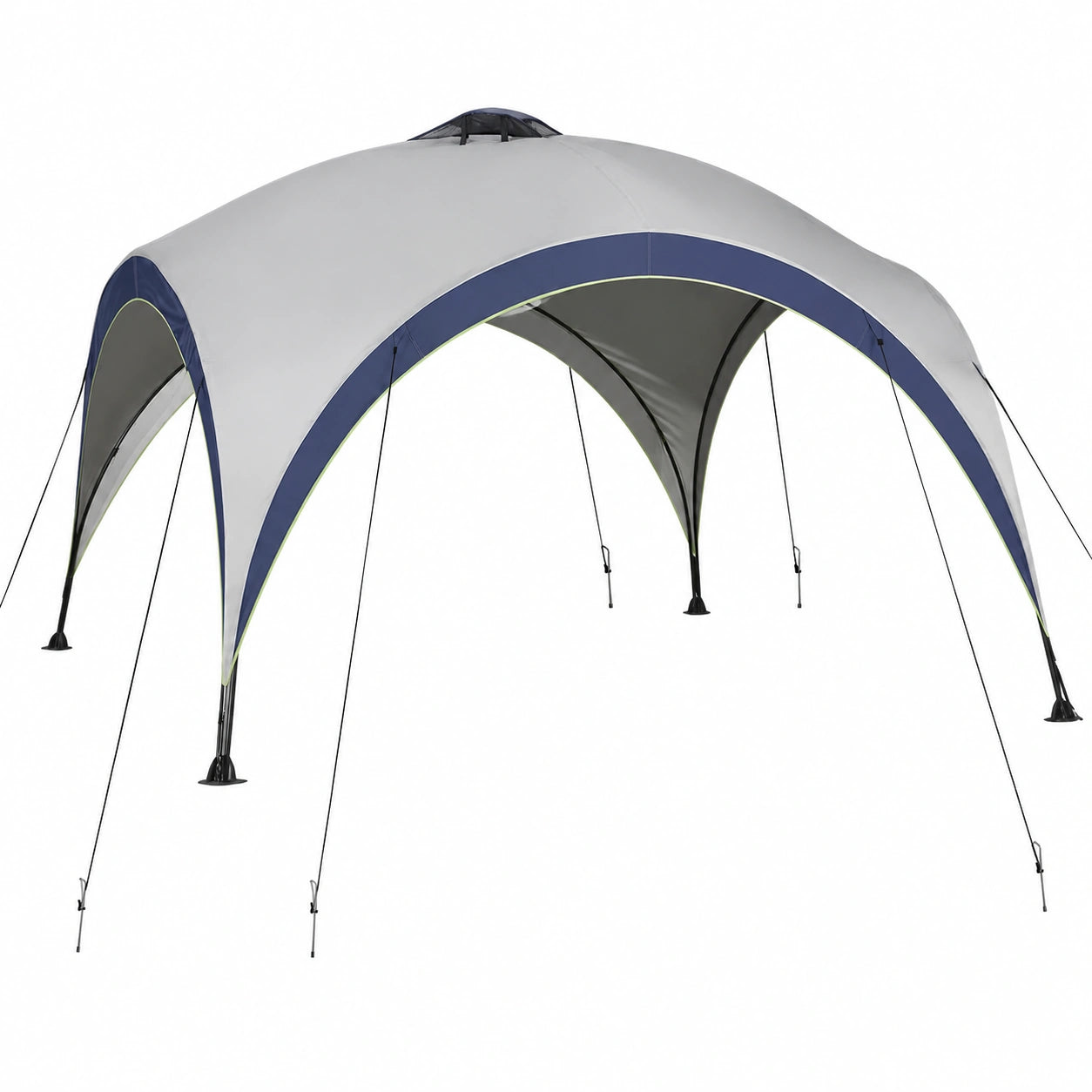 Tonnelle de Jardin en D?me avec Moustiquaires Imperm¨¦ables 4x4x2,5m