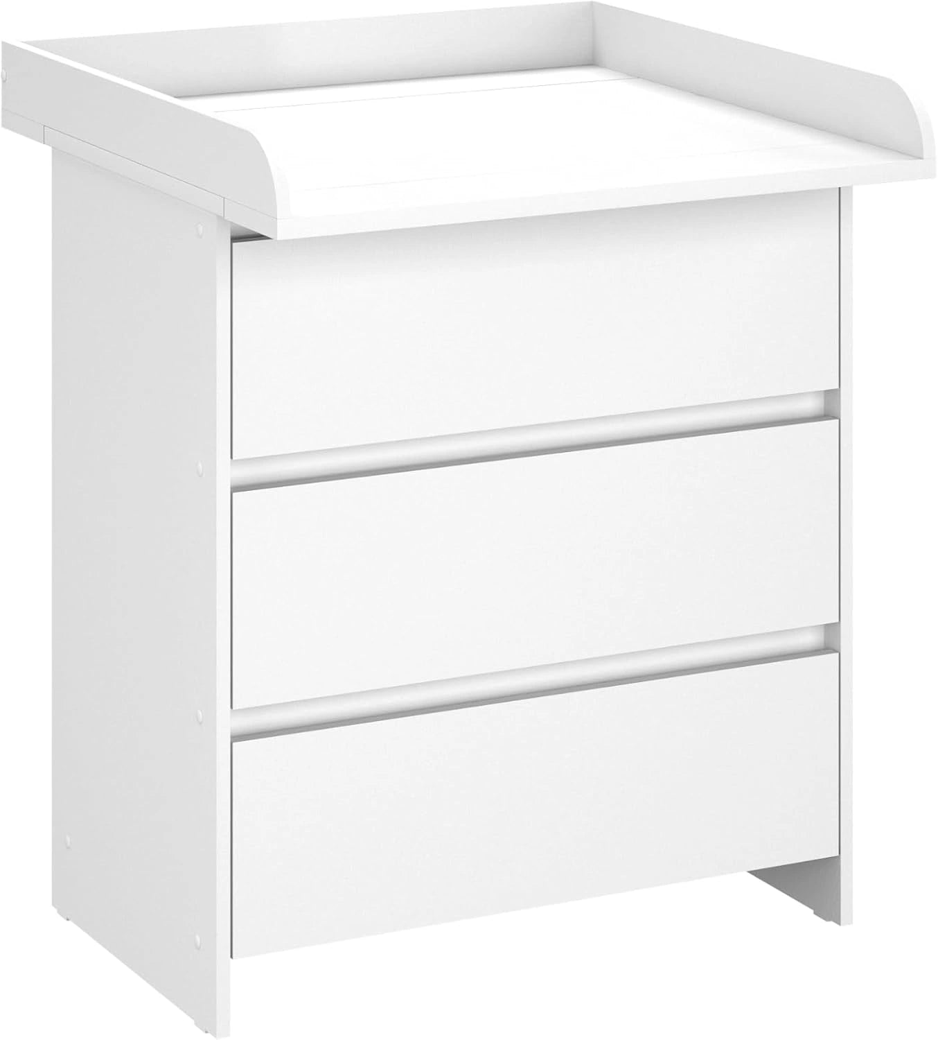 Commode à Langer Shefa Kids 820 Blanche avec 3 Tiroirs pour Chambre Bébé