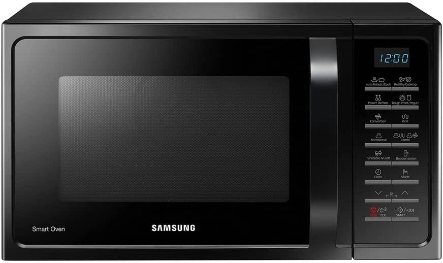 Micro-ondes Samsung 28L Noir avec Grill 1500W et Puissance 900W