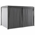 Ensemble de 6 Rideaux Opaques pour Pergola 4x3 m, Imperm¨¦able