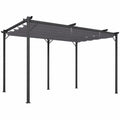 Pergola R¨¦tractable Tonnelle 3x6 m Grise
