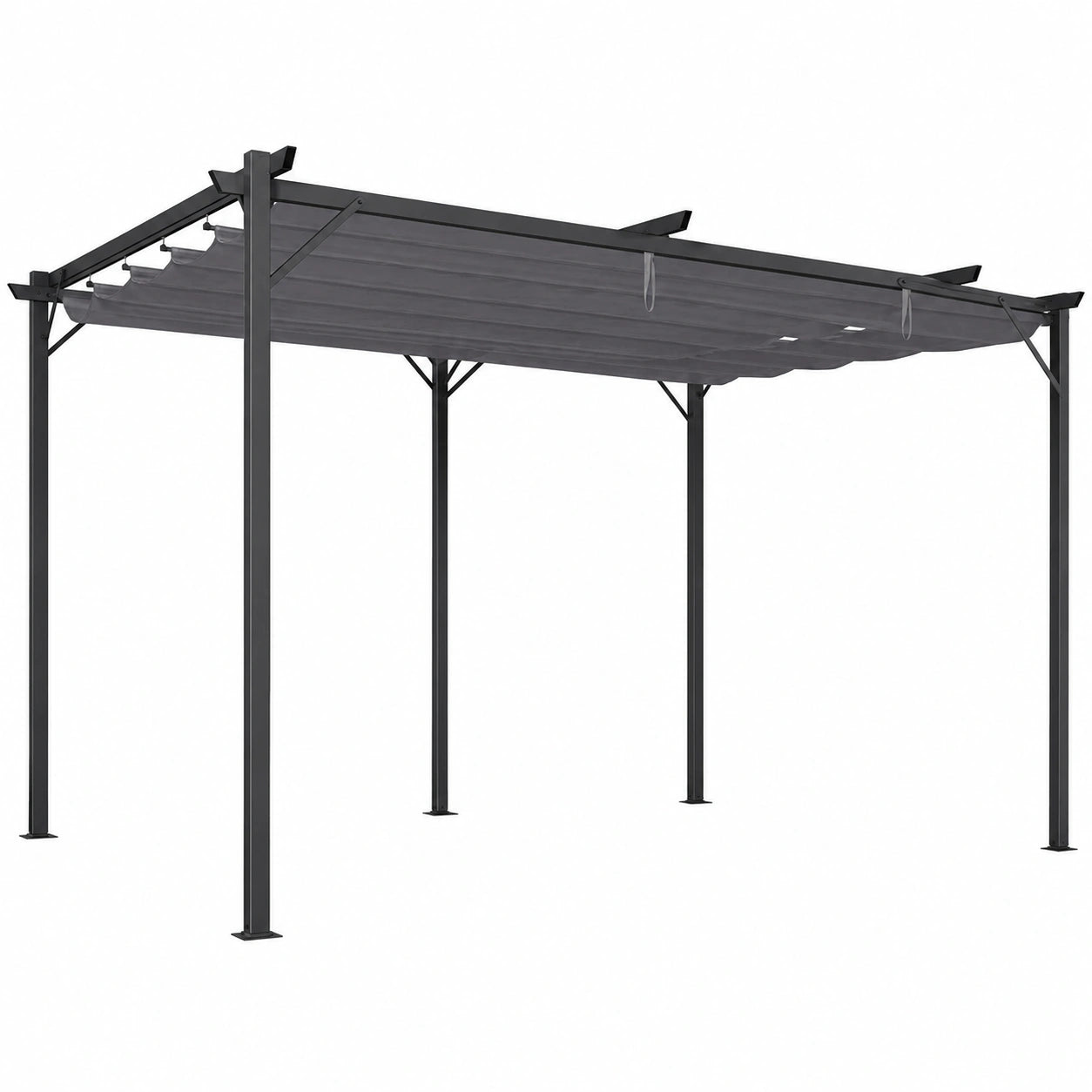Pergola R¨¦tractable Tonnelle 3x6 m Grise