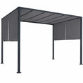 Pergola de Jardin Coulissante 3x4 M Toile Anthracite