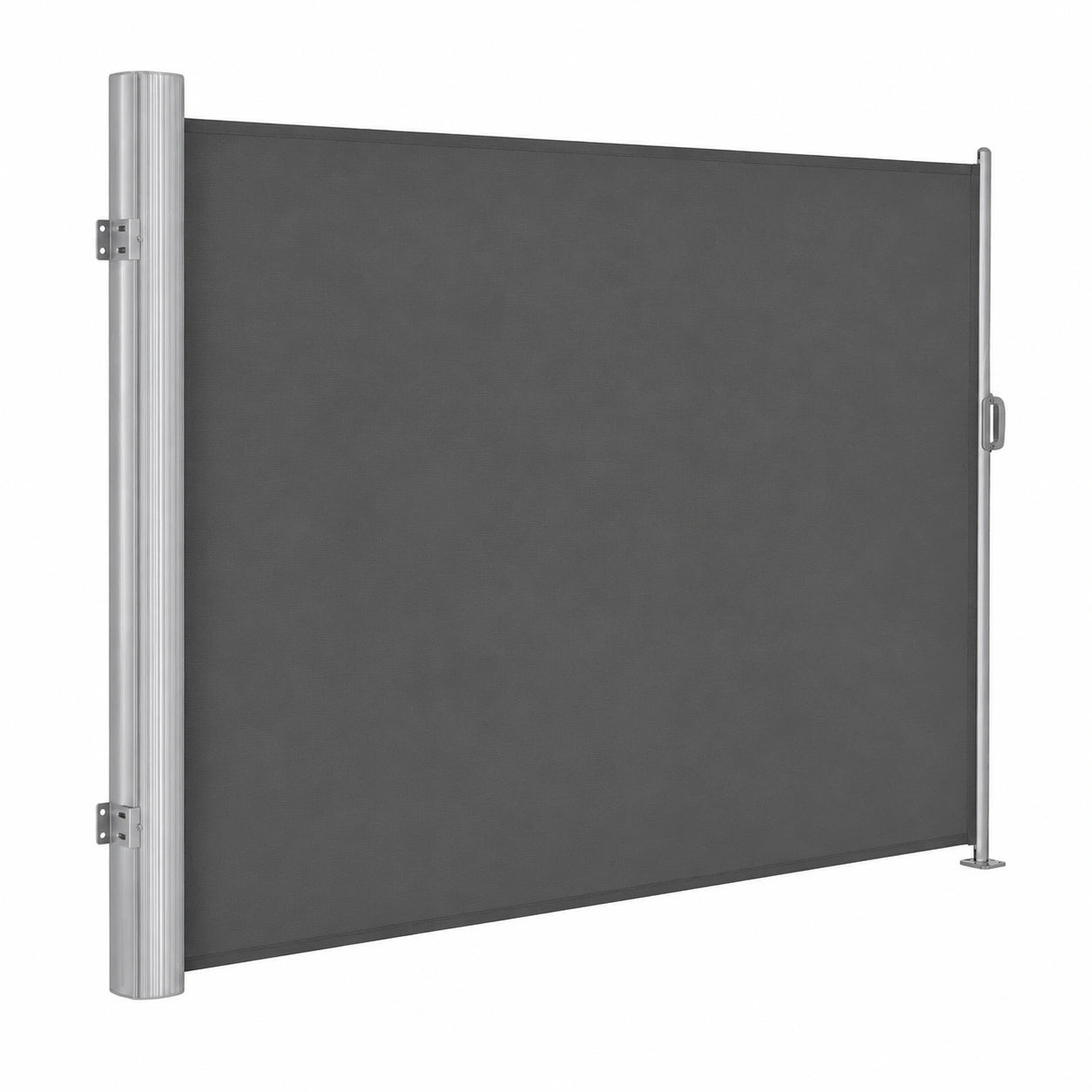 Store lat¨¦ral extensible en aluminium 200 x 350 cm, brise-vue et protection solaire pour balcon et jardin, anthracite