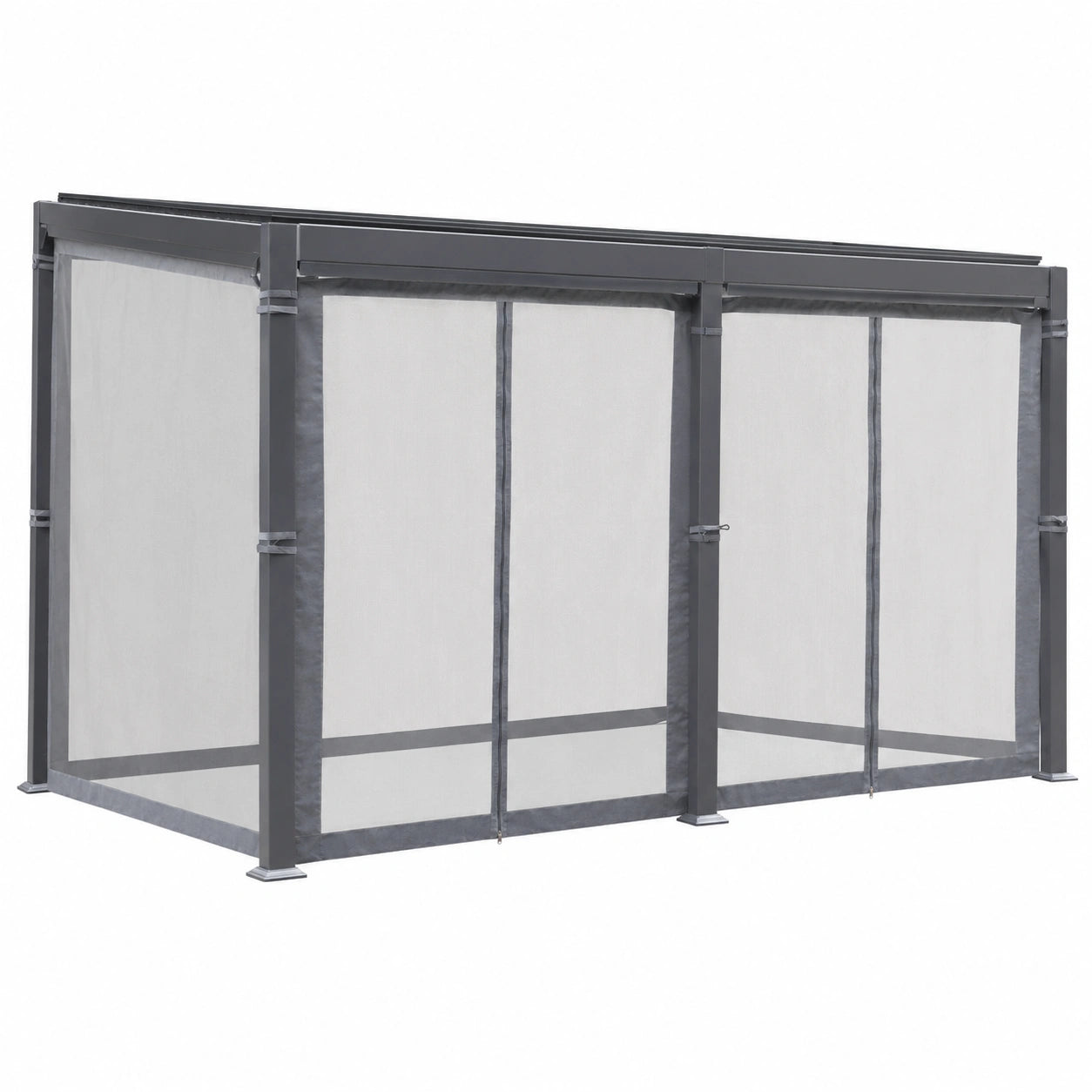 Moustiquaire pour Pergola Bioclimatique en Polyester 6 x 3,5m