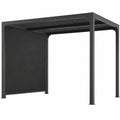 Rideau de Pergola Bioclimatique Gris pour 8 Personnes
