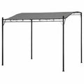 Pergola Mural Ext¨¦rieure en Acier avec Toile Grise