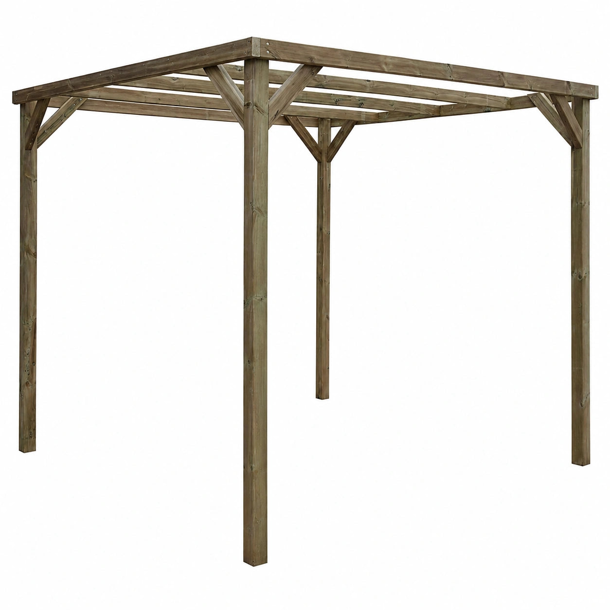 Pergola autoportante en bois pour jardin ext¨¦rieur 240 x 240 x 240 cm