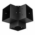 Kit de Supports pour Pergola, Acier au Carbone, Convient aux Poutres en Bois
