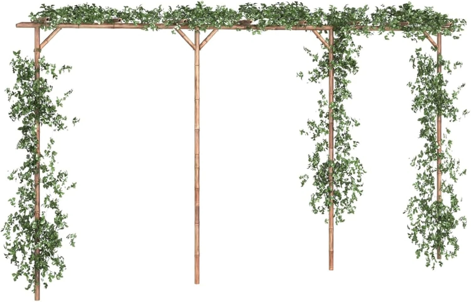 Pergola de Jardin en Bambou 385x40x205 cm pour Patio ou Terrasse