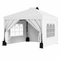 Tonnelle de Jardin 3x3m Pliable avec Parois Imperm¨¦ables