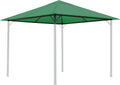 Pavillon de Jardin Quikk Star avec Toit Vert Vieilli 3x3m, 250g/m²