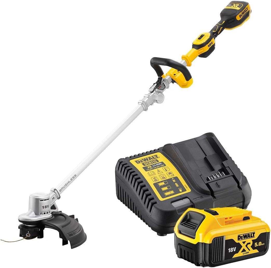 Taille-bordures sans fil DeWalt XR 18V 5Ah Brushless avec batterie et chargeur, 36cm