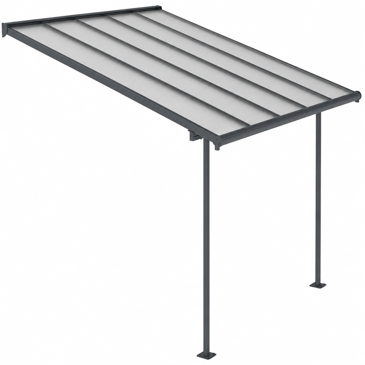 Pergola de Jardin en Aluminium et Polycarbonate, ¨¦l¨¦gante et Durable, Protection Terrasse