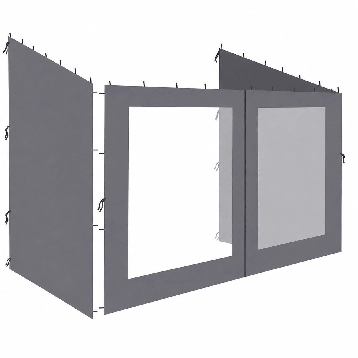 Panneau Lat¨¦ral pour Pergola 3x4m en Anthracite
