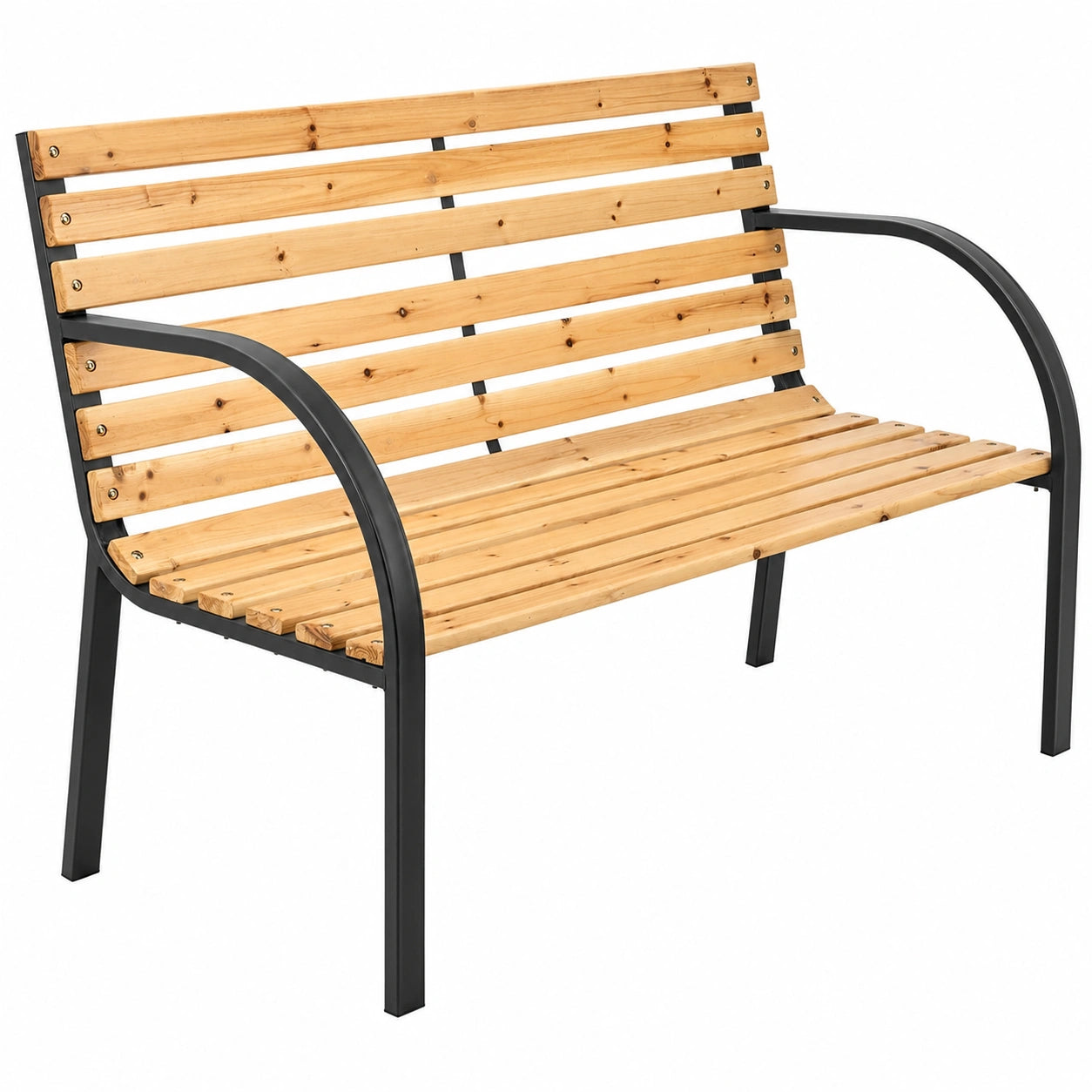 Banc de Jardin en Bois 2 Places, R¨¦sistant aux Intemp¨¦ries