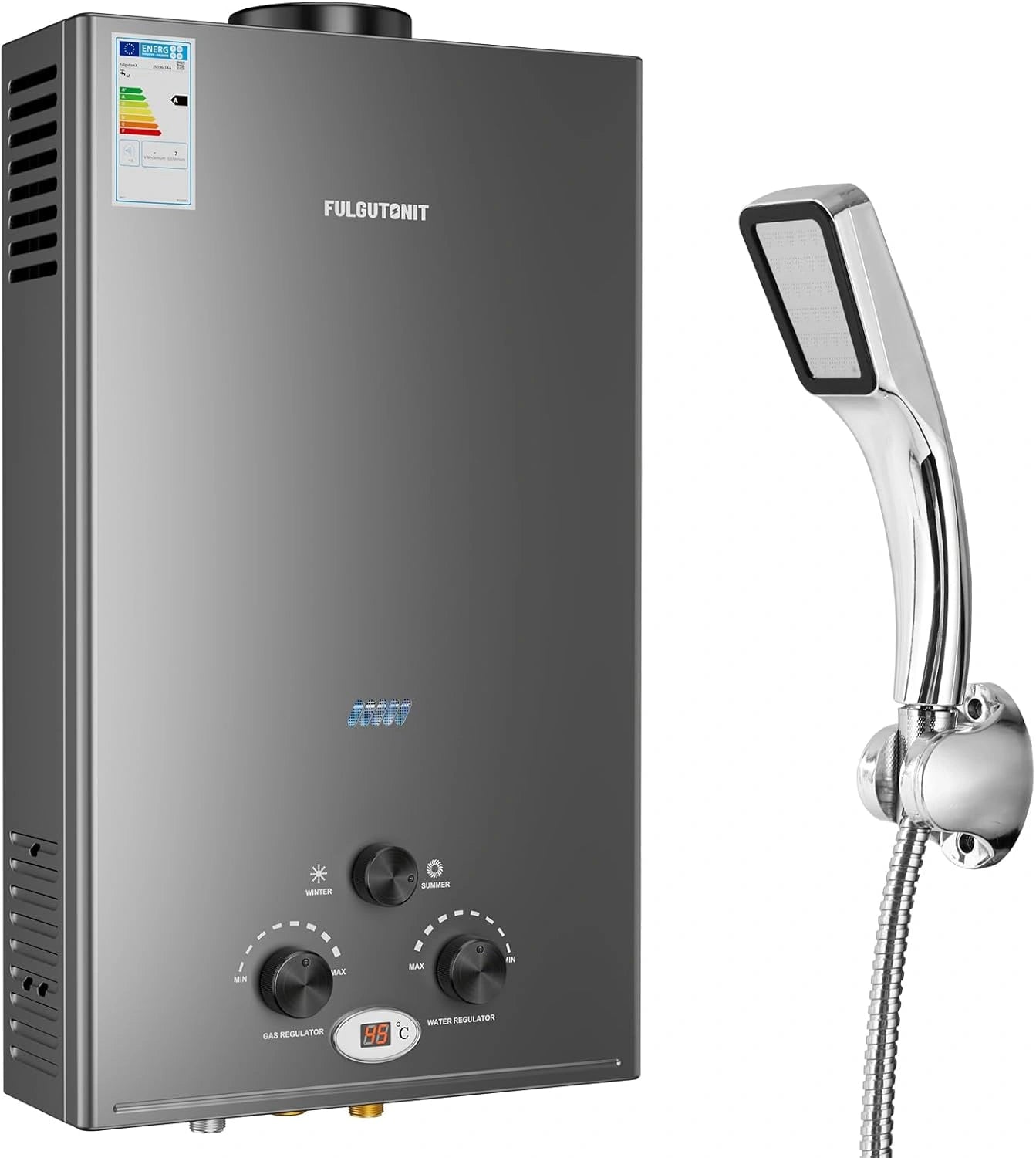 Chauffe-Eau à Gaz 18L, 36KW Propane/Butane, Allumage Basse Pression
