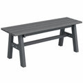 Banc de Jardin Ext¨¦rieur en M¨¦tal, Banquette pour Patio et Balcon, 118 cm