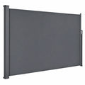 Pare-vue extensible pour balcon et jardin, protection UV imperm¨¦able, gris fonc¨¦