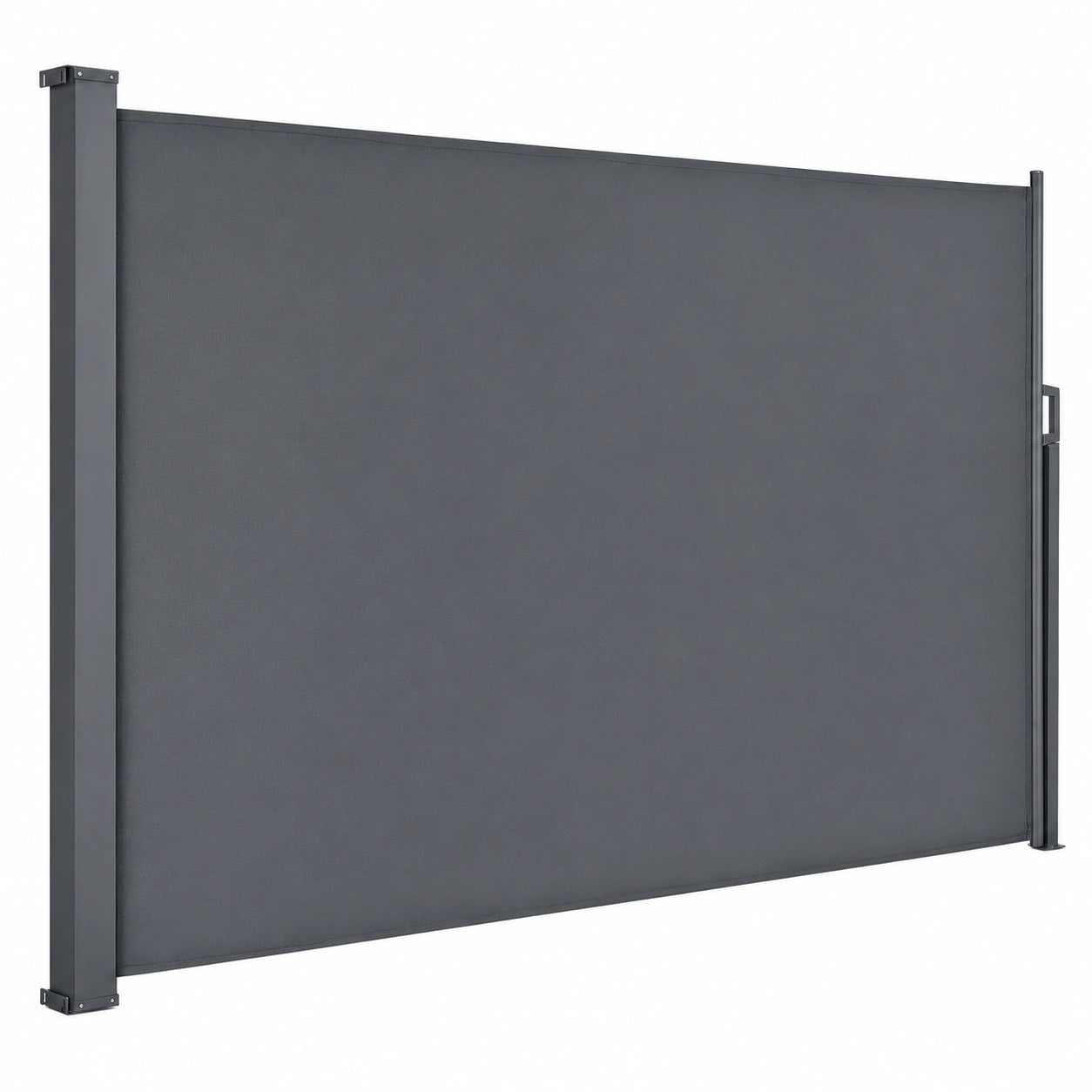 Pare-vue extensible pour balcon et jardin, protection UV imperm¨¦able, gris fonc¨¦