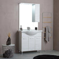 Ensemble de Meubles de Salle de Bains 85 cm en Chêne Blanc