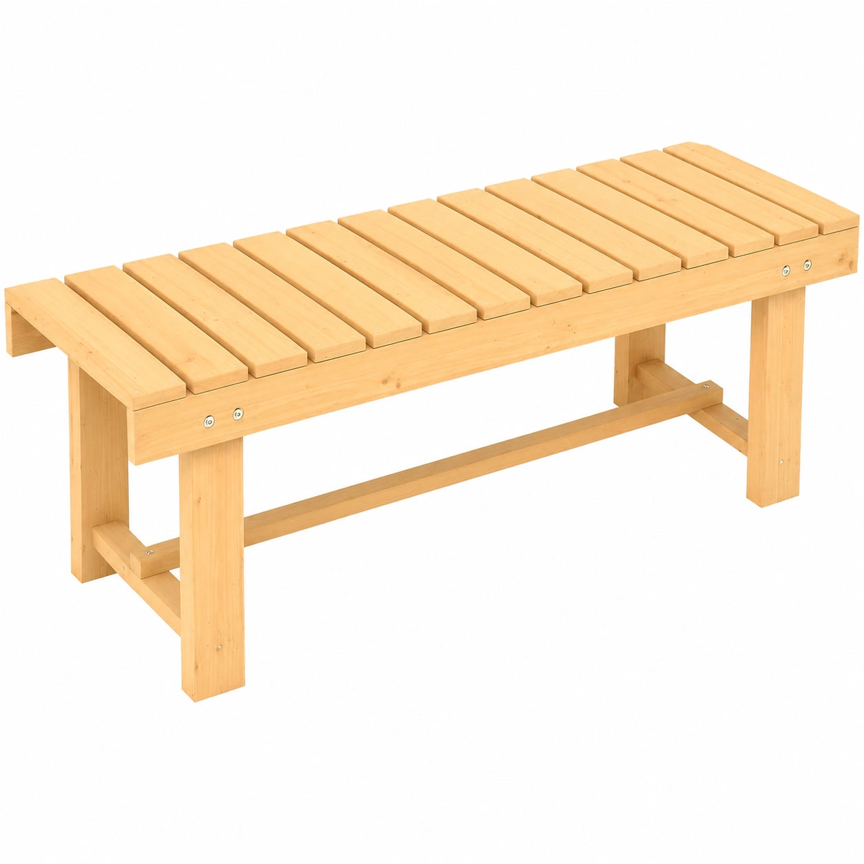 Banc de Jardin 2 Places en Bois de Sapin Pr¨¦-huil¨¦