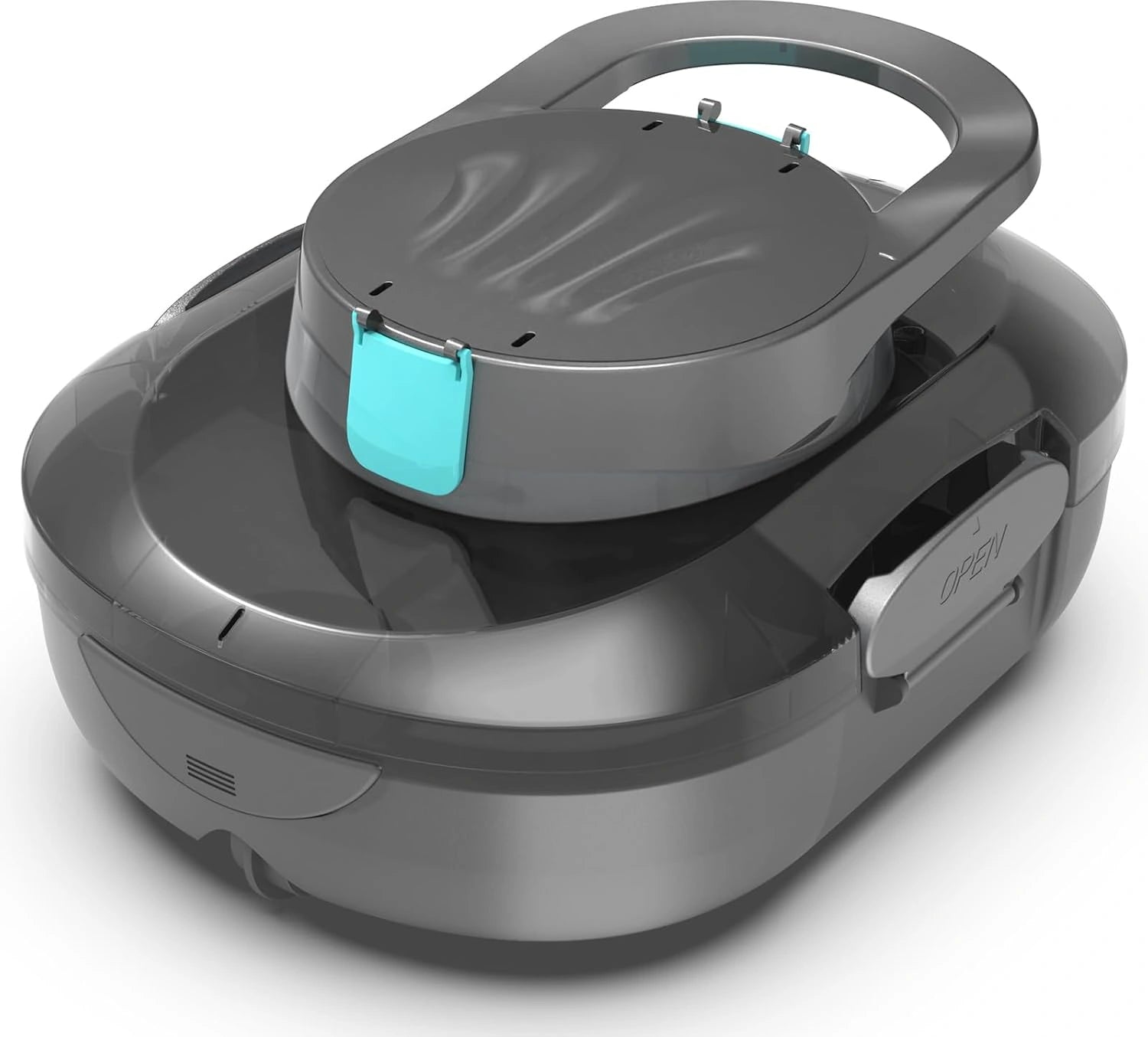 Robot de Piscine Intelligent S1PRO 2026, Autonomie 120 Min, Idéal pour Piscines Hors Sol jusqu'à 100m², Aspirateur Double Moteur avec Stationnement Automatique, Gris & Bleu