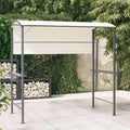 Tonnelle avec Toit Crème 220x110x200 cm pour Jardin