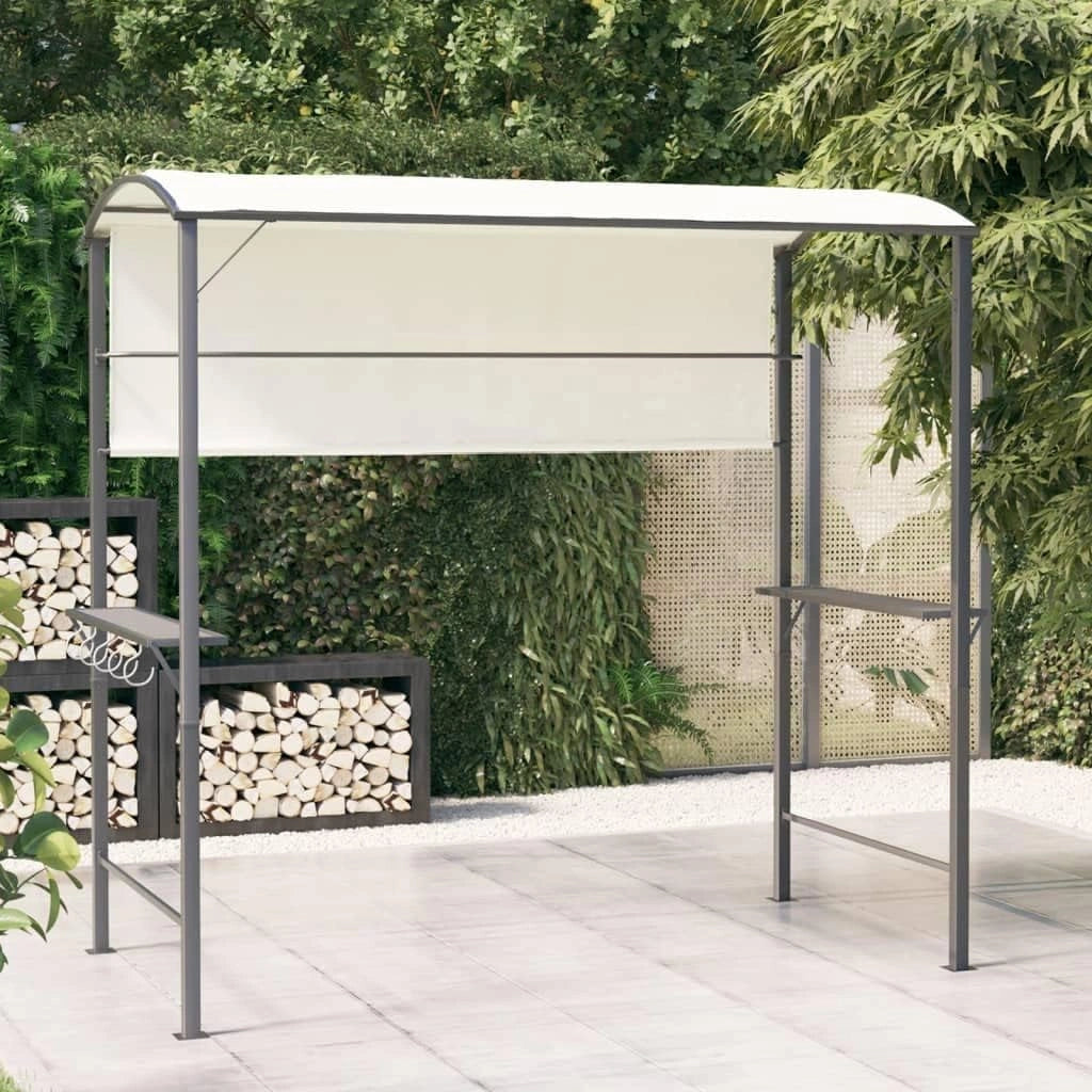 Tonnelle avec Toit Crème 220x110x200 cm pour Jardin