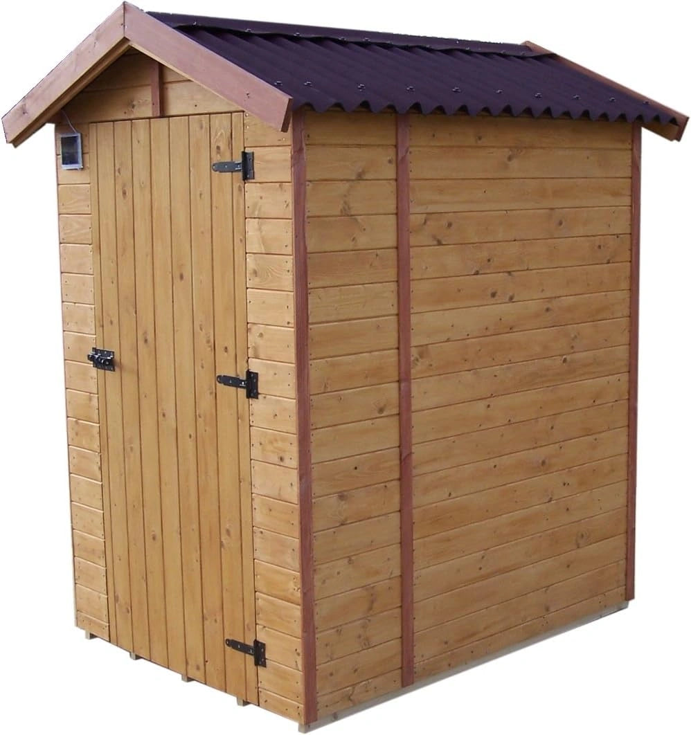 Cabine de Toilette en Bois, 1,35 m², Épaisseur 16 mm