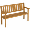 Banc de Jardin en Bois pour Ext¨¦rieur 3 Places, Capacit¨¦ 360 kg