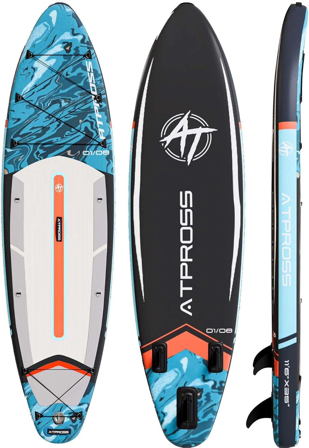 Planche de Paddle Gonflable 350 cm, 200 kg, Pour Adultes, Kit Accessoires Premium, Sac à Dos Inclus, Antidérapante, Yoga et Kayak