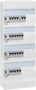 Tableau Électrique Legrand Pré-Équipé 4 Rangées - Disjoncteurs Automatiques - Usage Résidentiel T6 - Fabriqué en France - Blanc