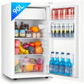 Réfrigérateur Compact FOHERE 91L avec Congélateur, Porte Réversible, Silencieux, Idéal Bureau et Dortoir, Blanc