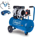 Compresseur Silencieux Scheppach HC26Si 24L, 8 Bars, 230V, Sans Huile