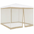 Moustiquaire pour Pergola 3x3m avec Fermeture ¨¦clair et Sangle Beige