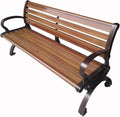 Banquette de Jardin en Aluminium pour 3 Personnes avec Dossier Ergonomique, Résistant aux Intempéries et à la Corrosion