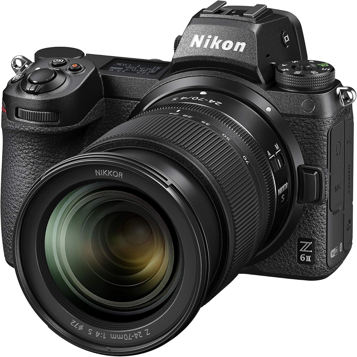 Appareil Photo Hybride Nikon Z 6II avec Objectif 24-70mm f/4, 24,5 MP, Vidéo 4K, Rafale 14 i/s